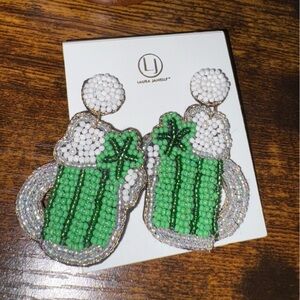 ☘️St. Patrick’s Day Beer Mug Earrings🍀